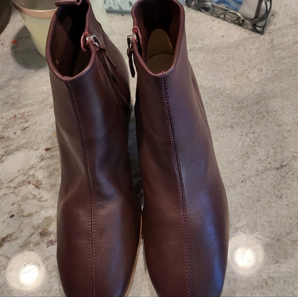 Offers!NEW EVERLANE Burgundy Day Boot 6 (6.5) Italian Leather Ankle Boot/Marooon - Picture 2 of 11